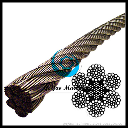 Stainless Steel Wire Rope 304 IWRC- 6x37 Class (Lineal Foot)
